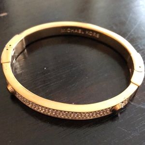 Rose gold Michael Kors studded click bracelet